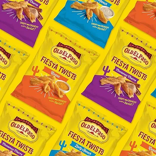 Old El Paso Fiesta Twists, Cinnamon Churro, Crispy Corn Snacks, 5.5 oz