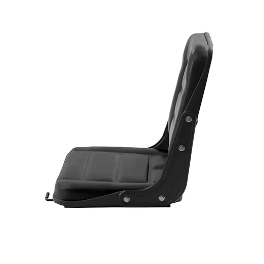 Universal Forklift Seat, Lawn Mower Seat, Tractor Suspension Seat - Scratch-Resistant and Adjustable Replacement Seat for Excavator, Backhoe, Dozer, Telehandler - Stylish Black Design