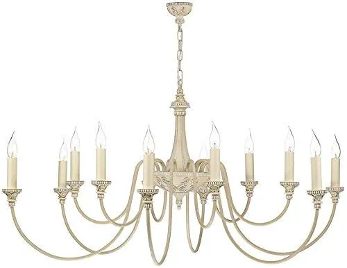 Creative Hobbies 3 Inch Tall Cream Plastic Candle Covers Sleeves Chandelier Socket Covers - Slip Over E12 Candelabra Base Sockets | Set of 12