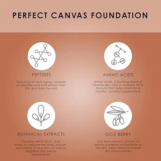 TEMPTU Perfect Canvas Airbrush Foundation Airpod: Anti-Aging Long-Wear Makeup, Buildable Coverage Semi-Matte, Natural Finish