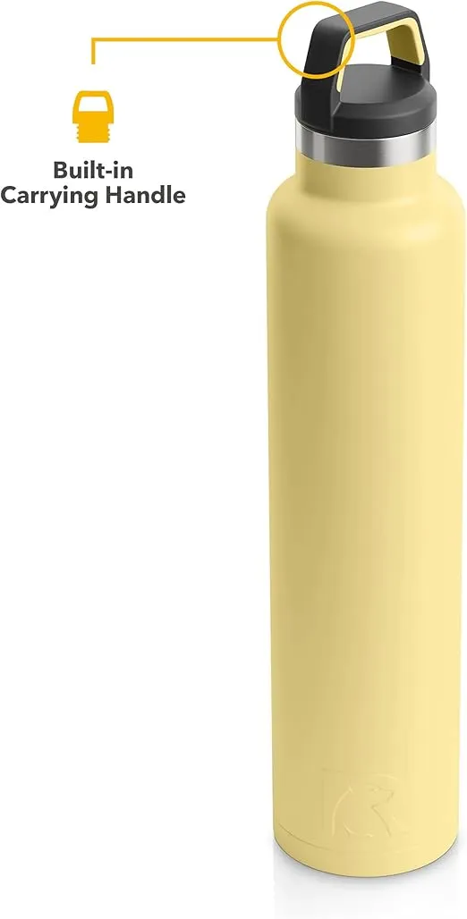 RTIC 26 oz Vacuum Insulated Water Bottle, Stainless Steel Metal, Double Wall, BPA Free, for Hot and Cold Drinks, Sunlight