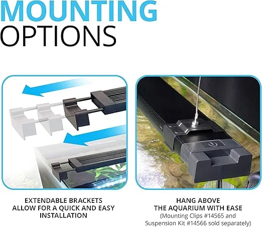 Fluval Aquasky 2.0 LED Aquarium Lighting, 12 Watts, 15-24 Inches