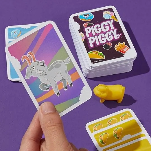 Piggy Piggy Piggy Card Game - Fun and Fast Game for Families, Kids, Teens and Adults, Ages 7+ - 2 to 6 Players