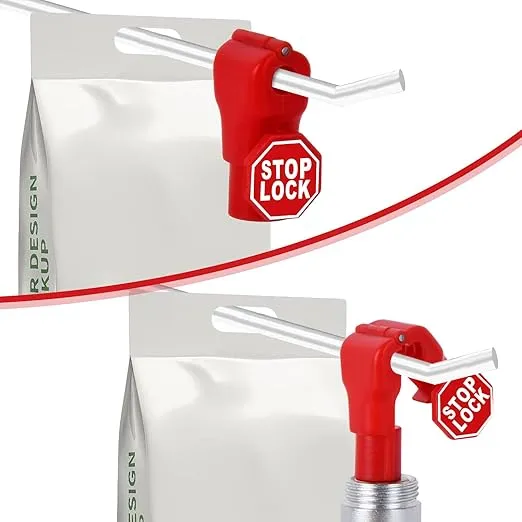 YeeBeny Peg Hook Locks, Plastic Red 6mm Security Lock, Red Security Peg Locks,Pegboard Display Hook Locks for Retail Shop and Shopping Center Prevent The Sweep Theft of Products Slip(100pcs)