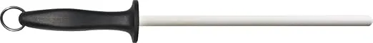 Non-Impact White Ceramic Finish Knife Sharpener Rod, Knife Honing Rod, knife sharpeners for kitchen knives L 11″ D 0.6”