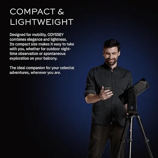 UNISTELLAR Odyssey - Smart Digital Telescope - Beginners and Experienced Users - iPhone and Android Compatible - Autofocus