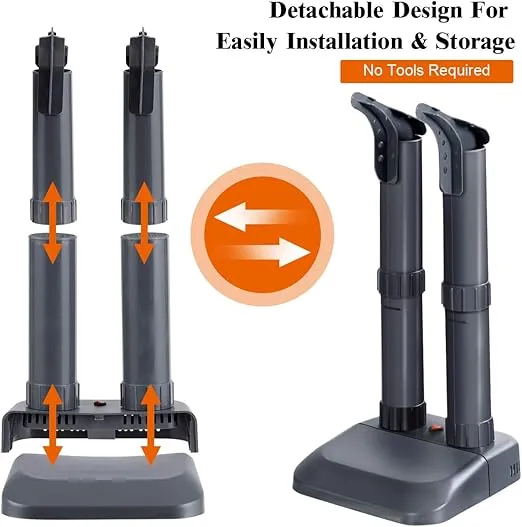 COSTWAY Shoe Dryer, Home Electric Boots Warmer with Heat Blower, Timer(2-Shoe)