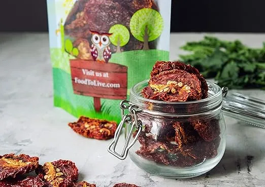 Food to Live Organic Sun-Dried Tomatoes with Sea Salt, 15 Pounds Salted, Non-GMO, Kosher, Vegan, Unsulfured, Bulk