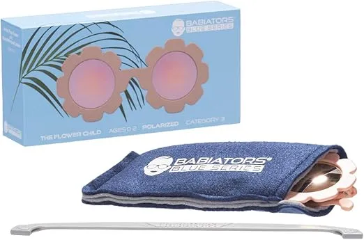 Babiators Children’s Flower Shaped UV Sunglasses - Bendable, Flexible, Durable, Baby Safe | Multiple Sizes