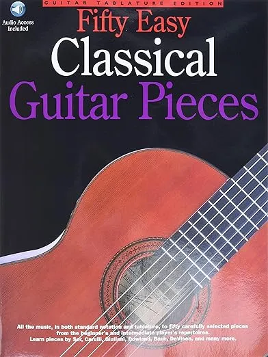 50 Easy Classical Guitar Pieces - Book/Online Audio
