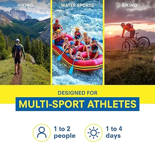 Adventure Medical Kits Ultralight & Watertight Medical Kit .7 - Waterproof Multi-Sport First Aid Kit - Lightweight Medical Kit Includes Bandages, Moleskin, Medication & More