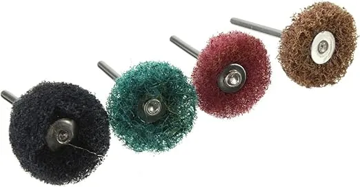 Abrasive Buffing Wheels, 40pcs Buffing Polishing Wheel Set 80/120/160/240 Grit for Dremel Rotary Tool by YEEZUGO