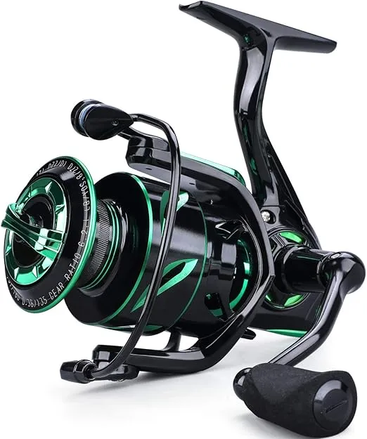 Sougayilang Fishing reels Light Weight Saltwater Spinning Reel - 39.5 LB Carbon Fiber Drag,12+1 BB Ultra Smooth All Aluminum Inshore Reel