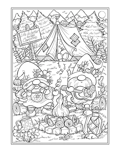 Creative Haven Gnome Sweet Gnome Coloring Book (Adult Coloring Books: Fantasy)