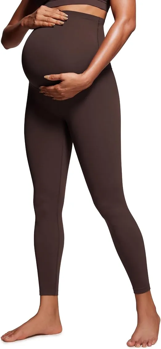 CRZ YOGA Womens Butterluxe Maternity Leggings Over The Belly 25" - Buttery Soft Workout Activewear Yoga Pregnancy Pants