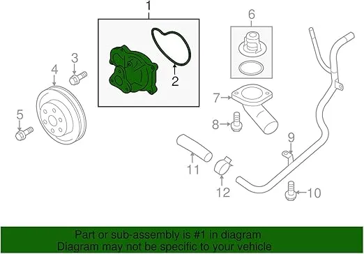 Subaru 21110AA690 Water Pump Assembly