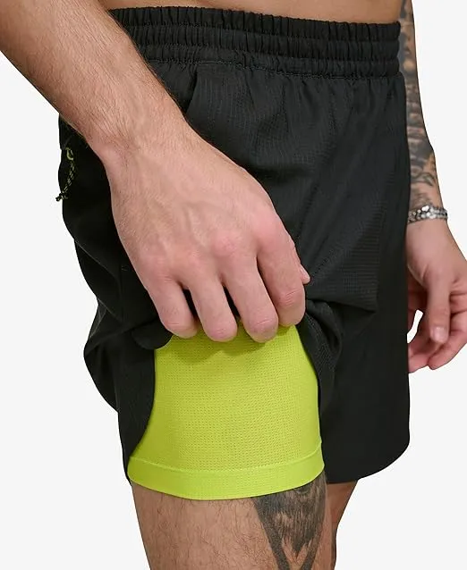 DKNY Men's Stretch Quick Dry Volley UPF 40+ Protection Swim Trunk