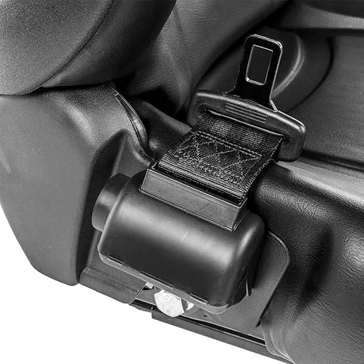 Stark USA Universal Replacement Forklift Seat w/Retractable Seat Belt Switch for Cat, Clark, Komatsu, Nissan, Yale, Toyota, Hyster w/Curved Back