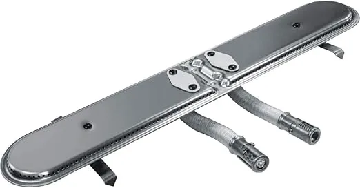 GrillPro 25723 15.5-Inch Fit Universal Bar Burner, Silver