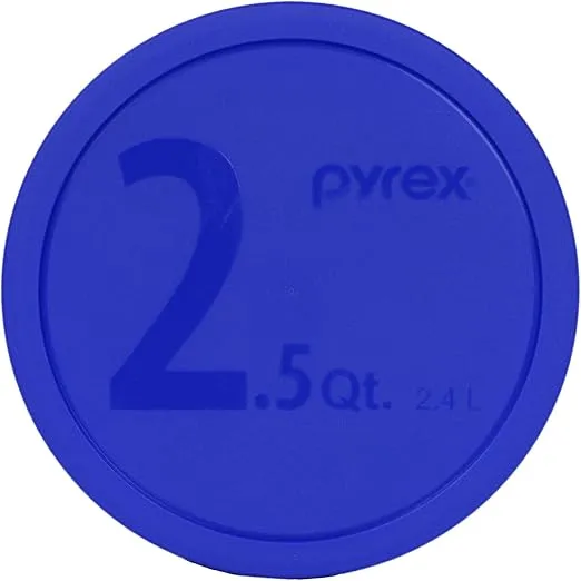 Pyrex 325-PC 2.5 Quart Blue (10in diameter) Mixing Bowl Lid - Made in the USA