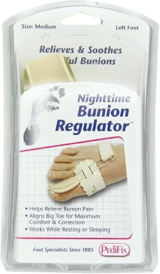 PediFix Nighttime Bunion Regulator, Left, Medium