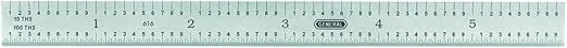 General Tools Flexible 6-Inch Straight Edge Ruler #616, Stainless Steel - 4 Graduations – 1/32 inch, 1/64 inch On One Side, 1/10”, 1/100” On The Other Side