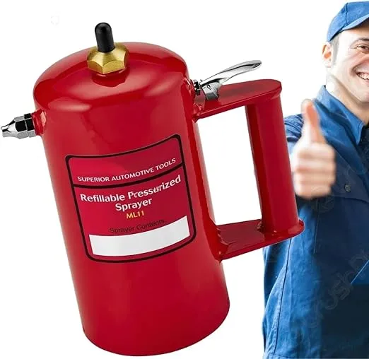 NEW!! Maddox 32 oz. Refillable Pressurized Sprayer - 80-150 PSI, Pressure Spray Cleaners, Degreasers, Penetrating Oils, Solvents. Deep Clean, Degrease, Lubricate Cars, Trucks, Tractors, Farm Equipment
