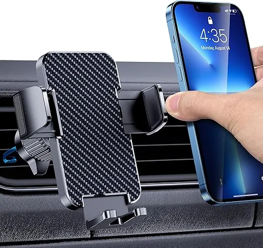 Phone Mount for Car Phone Holder Cell Phone Holder Hands Free Phone Stand for Car Vent Phone Mount Fit iPhone Android Smartphone Universal