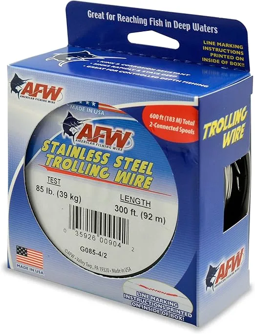 American Fishing Wire Stainless Steel Trolling Wire (Single Strand)