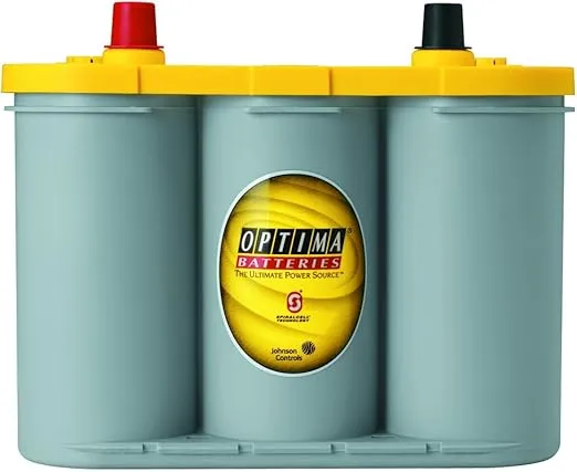 OPTIMA Batteries High Performance D34 YellowTop Dual Purpose Sealed AGM Car, Truck and SUV Battery, 750 CCA, Maintenance Free, Versitile Mounting