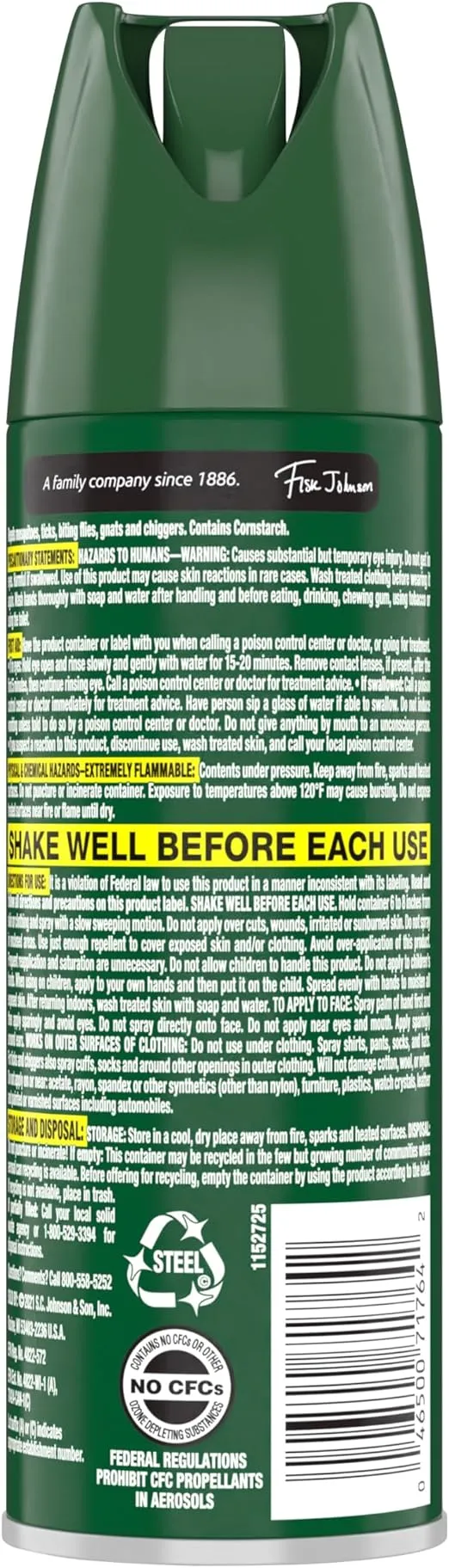 OFF! Deep Woods Insect Repellent Aerosol, Dry, Non-Greasy Formula, Bug Spray with Long Lasting Protection from Mosquitoes, 4 Oz, 2 Count