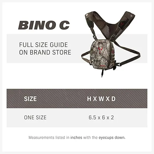 Badlands Bino C - Binocular Chest Pack Harness for Compact Binos, Magnetic Closure, Slate
