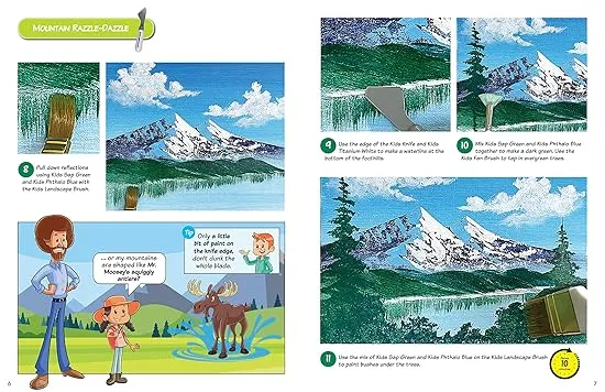 Painting with Bob Ross for Kids: With these simple-to-follow lessons, in no time you'll be painting just like television's favorite painter, Bob Ross! (Licensed Learn to Paint)