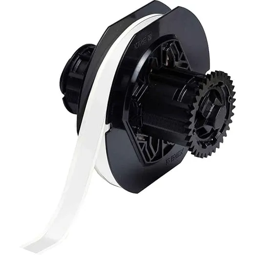 Brady B30C-500-595-WT 100' Length x 0.500" Width, B-595 Vinyl, White BBP31 Indoor/Outdoor Tape