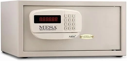 Mesa Safe Company Model MHRC916E Residential and Hotel Electronic Burglary Safe, Cream