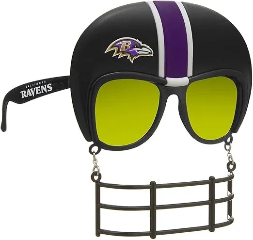 Rico Industries SUN0701 Ravens Novelty Sunglasses, One Size, Black