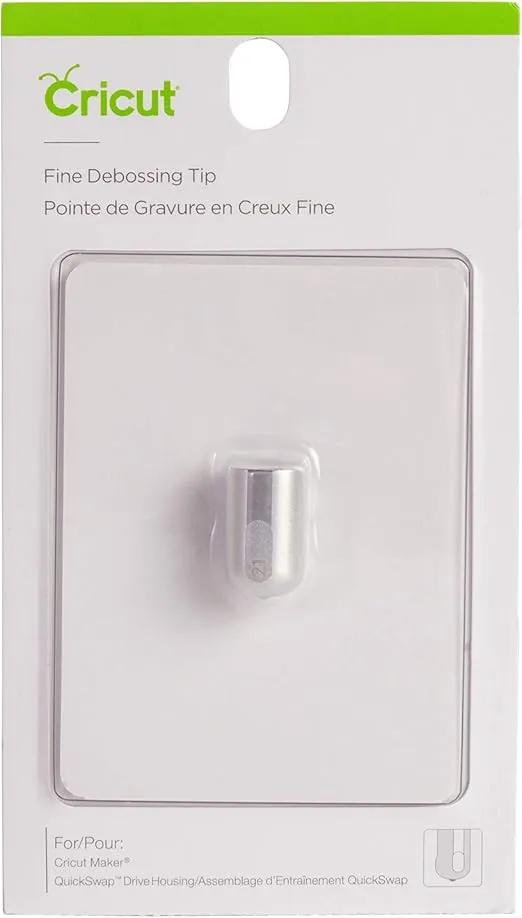 Cricut Tip, Fine QuickSwap Debossing, Silver
