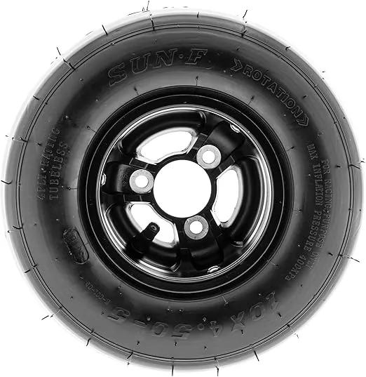 SunF 10x4.5.00-5 10x4.5.00x5 Race Go Kart Tire 4 PR K001 - SET of 4