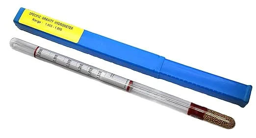 EISCO Laboratory Hydrometer - Specific Gravity, Heavy Liquids, Range 1.000 to 1.500 x 0.010 - Includes Protective Case - Eisco Labs