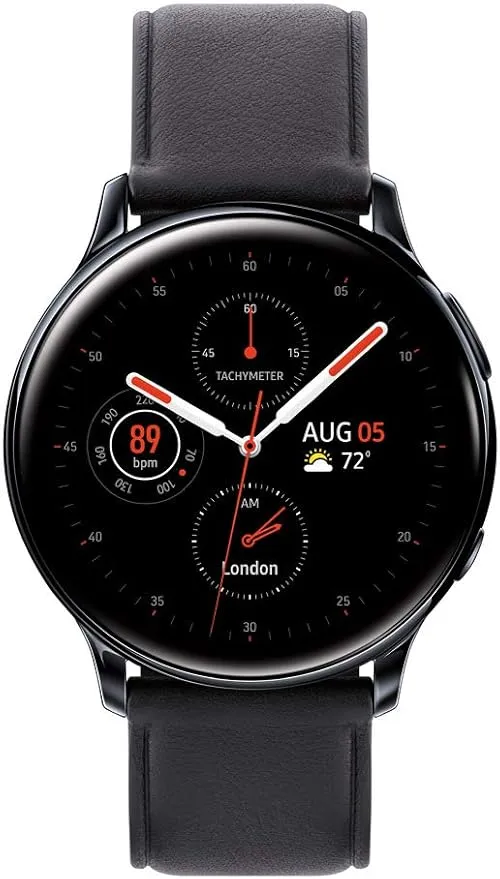 Samsung Galaxy Watch Active 2 (40mm, GPS, Bluetooth) Smart Watch with Advanced Health Monitoring, Fitness Tracking, and Long Lasting Battery, Black, SM-R830NZKCXAR (Renewed)