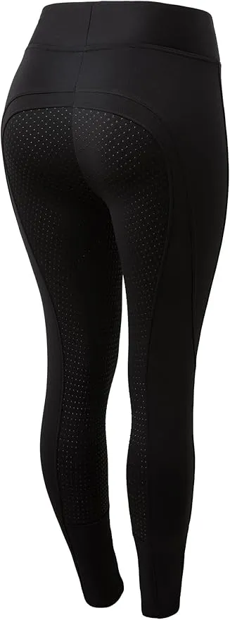 HORZE Active Women's Winter Fleece-Lined Silicone Full Seat Horse Riding Tights