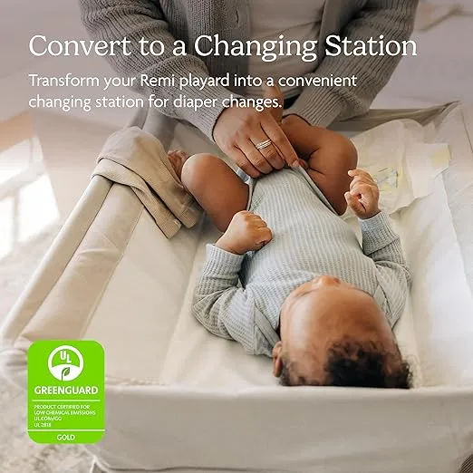 UPPAbaby Remi Changing Station/Wipeable Surface/Simple Attachment and Storage/Stella (Grey Brushed Mélange)