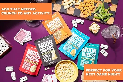 Moon Cheese Bites, Get Pepper Jacked, 10-Ounce 2-Pack, 100% Real Cheese Snack, Protein, Keto, After-School or Lunch Snack