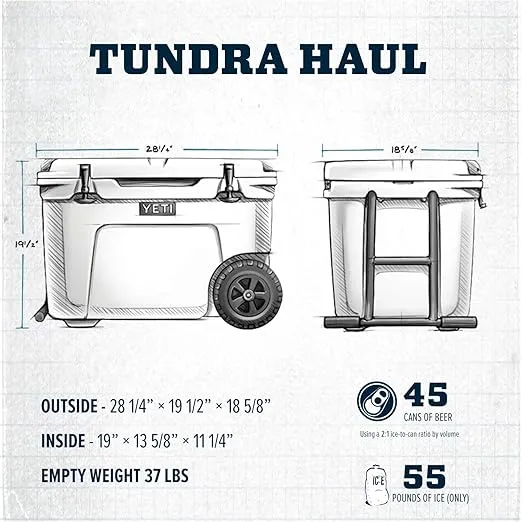 YETI Tundra Haul Portable Wheeled Cooler