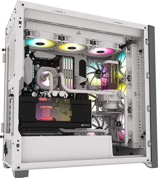Corsair 5000D Airflow Tempered Glass Mid-Tower ATX PC Case - White