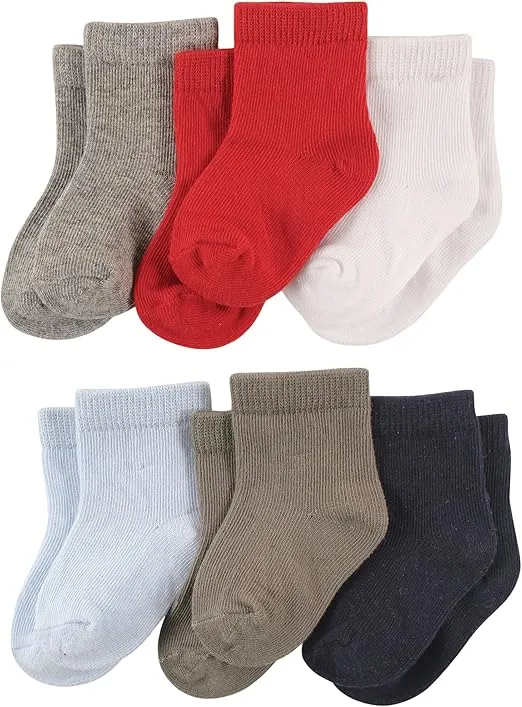 Luvable Friends Unisex Baby Newborn and Baby Socks Set