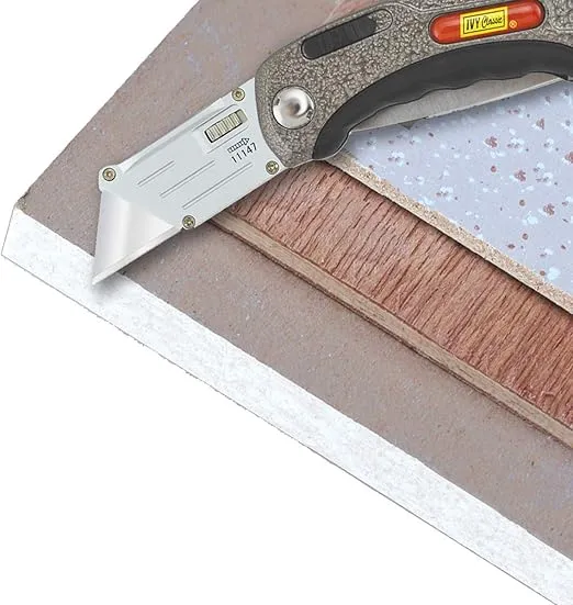 IVY Classic 11147 Hinge-Loc 2-in-1 Folding Sport/Utility Knife, 1/Card