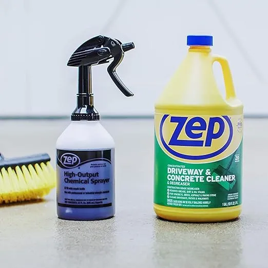 Zep Driveway and Concrete Cleaner and Degreaser Concentrate 128 ounce ZUCON128