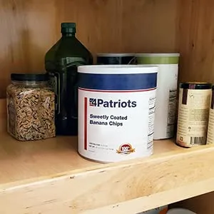 4Patriots Sweetly Coated Banana Chips No. 10 Can, Sweet & Tasty Snack, Long-Lasting Shelf Life, Dehydrated For Emergency Preparedness, Sweetened Fruit Chips, For Both Kids & Adults – 22 Servings per Can…