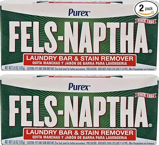 Fels Naptha Laundry Soap Bar - 5.0 oz - 2 pk